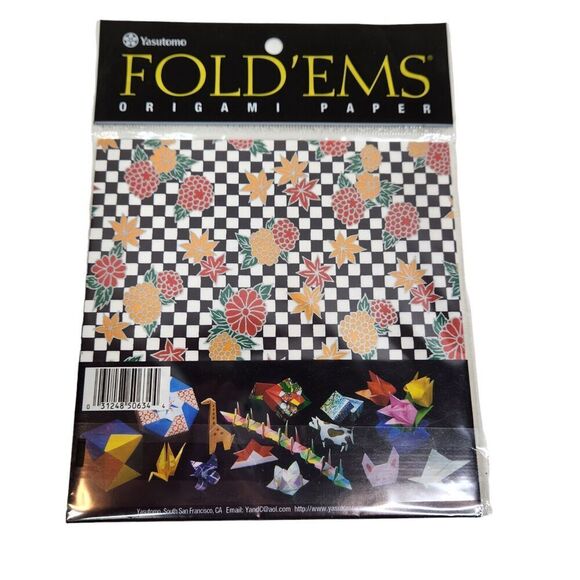 HUGE Aitoh Yasutomo Japanese FoldEms Origami Paper Oriental Paper Lot 200 Sheets - Picture 7 of 9